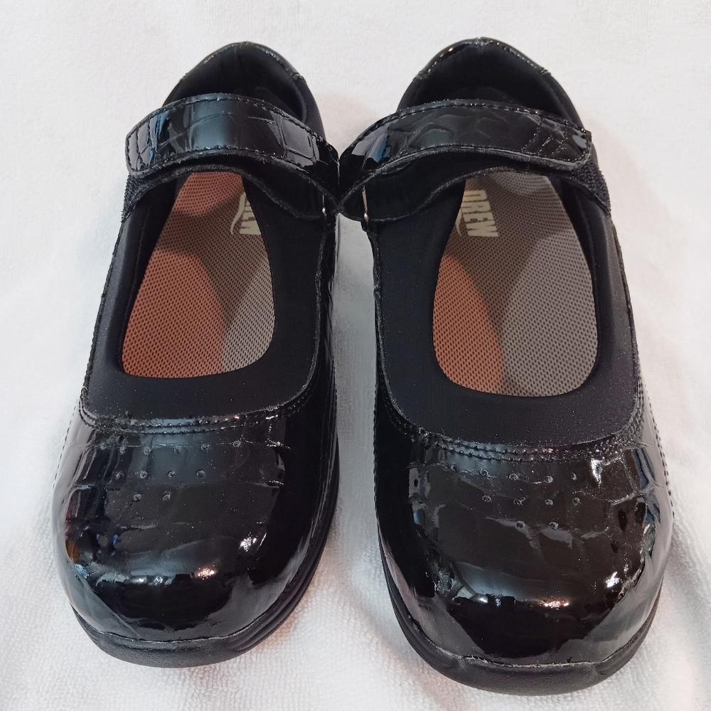 Size 8.5 W Drew Rose 14375 Women's Casual Comfort Diabetic Shoes Black Croc